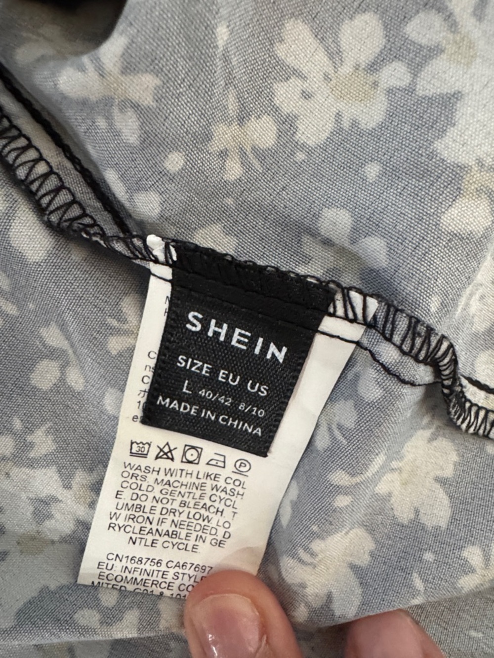 Shein High Rise Floral Skirt size Large - Picture 4 of 5